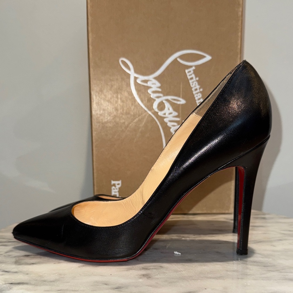Christian Louboutin Black Heels Size 39.5 - Picture 7 of 13